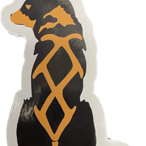 Sitting Dog Sticker