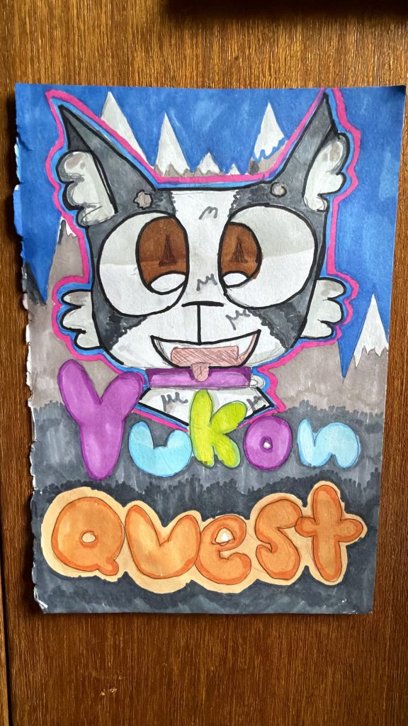 2027 Yukon Quest poster art by Aiyana Schmidt