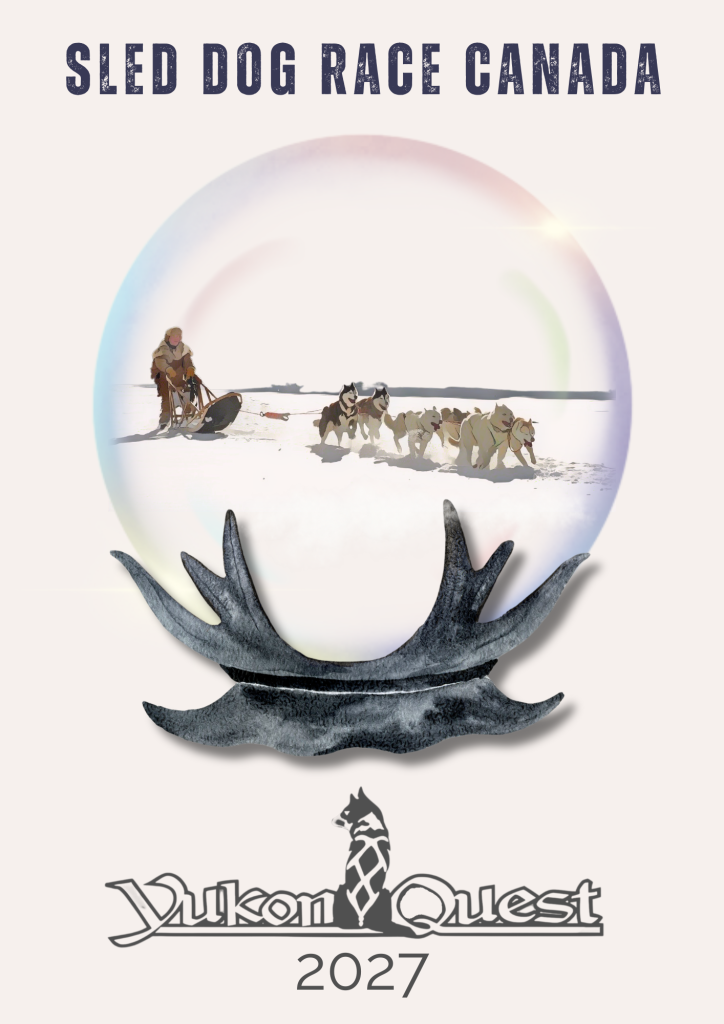 2027 Yukon Quest poster art by Suzanne Barrest