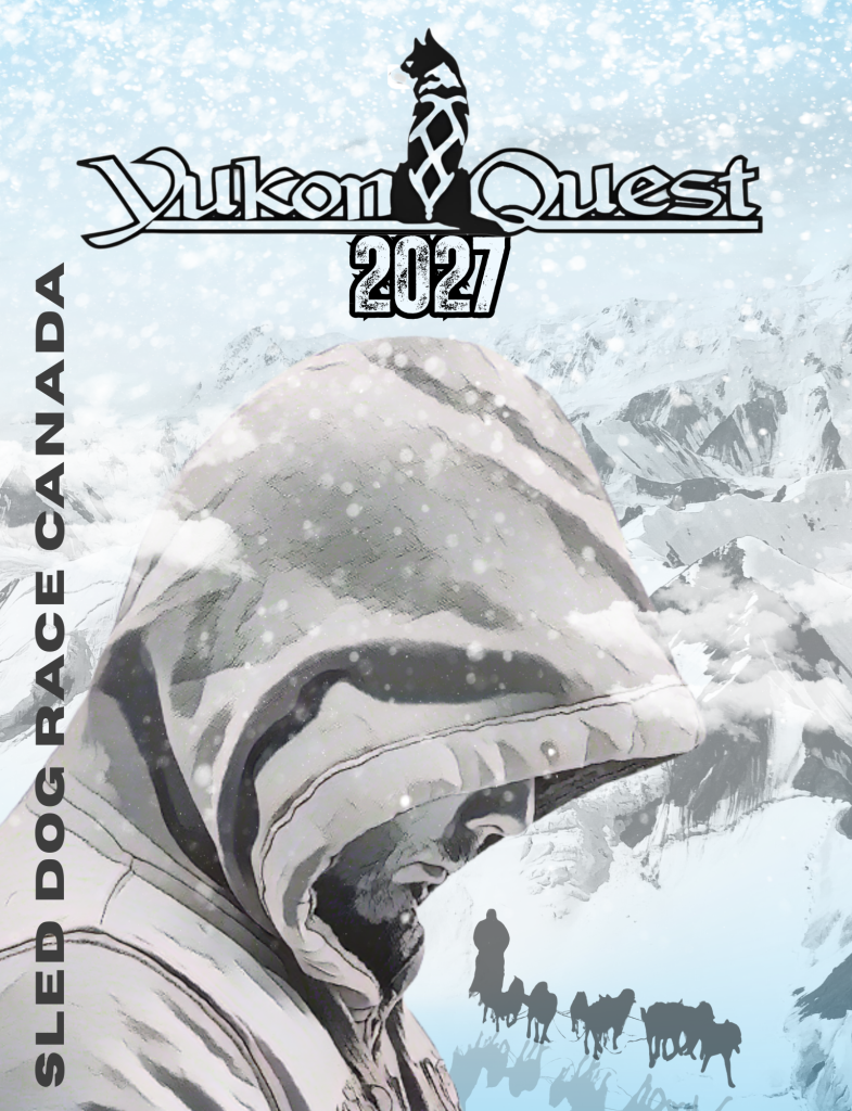 2027 Yukon Quest poster art by Suzanne Barrest